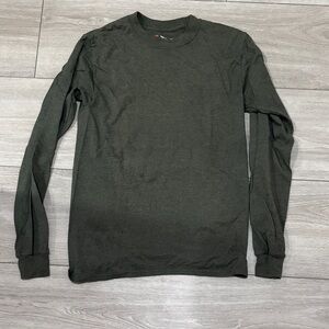Hanes Men's Forest Green Long Sleeve Tee